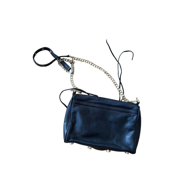 REBECCA MINKOFF Black Gold Leather MAC Crossbody Bag - Picture 7 of 9